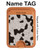 S2170 Cow Fur Texture Graphic Printed Magnetic Card Holder Wallet Stand with MagSafe for iPhone 16 15 14 13 Pro Max