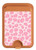 S2213 Pink Leopard Pattern Magnetic Card Holder Wallet Stand with MagSafe for iPhone 16 15 14 13 Pro Max