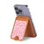 S2213 Pink Leopard Pattern Magnetic Card Holder Wallet Stand with MagSafe for iPhone 16 15 14 13 Pro Max