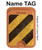 S2231 Yellow and Black Line Hazard Striped Magnetic Card Holder Wallet Stand with MagSafe for iPhone 16 15 14 13 Pro Max