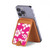S2246 Hawaiian Hibiscus Pink Pattern Magnetic Card Holder Wallet Stand with MagSafe for iPhone 16 15 14 13 Pro Max