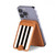 S2297 Black and White Vertical Stripes Magnetic Card Holder Wallet Stand with MagSafe for iPhone 16 15 14 13 Pro Max
