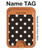 S2299 Black Polka Dots Magnetic Card Holder Wallet Stand with MagSafe for iPhone 16 15 14 13 Pro Max