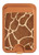 S2326 Giraffe Skin Magnetic Card Holder Wallet Stand with MagSafe for iPhone 16 15 14 13 Pro Max