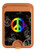 S2356 Peace Sign Magnetic Card Holder Wallet Stand with MagSafe for iPhone 16 15 14 13 Pro Max