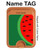 S2383 Watermelon Magnetic Card Holder Wallet Stand with MagSafe for iPhone 16 15 14 13 Pro Max