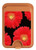 S2478 Red Daisy flower Magnetic Card Holder Wallet Stand with MagSafe for iPhone 16 15 14 13 Pro Max