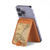 S2506 Exploration North America Map Magnetic Card Holder Wallet Stand with MagSafe for iPhone 16 15 14 13 Pro Max