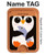 S2631 Cute Baby Penguin Magnetic Card Holder Wallet Stand with MagSafe for iPhone 16 15 14 13 Pro Max