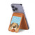 S2669 Cute Dog Paws Bones Cartoon Magnetic Card Holder Wallet Stand with MagSafe for iPhone 16 15 14 13 Pro Max