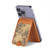 S2680 Japan Art Obi With Stylized Waves Magnetic Card Holder Wallet Stand with MagSafe for iPhone 16 15 14 13 Pro Max
