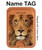 S2870 Lion King of Beasts Magnetic Card Holder Wallet Stand with MagSafe for iPhone 16 15 14 13 Pro Max