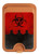 S2917 Biohazards Virus Red Alert Magnetic Card Holder Wallet Stand with MagSafe for iPhone 16 15 14 13 Pro Max