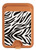 S3056 Zebra Skin Texture Graphic Printed Magnetic Card Holder Wallet Stand with MagSafe for iPhone 16 15 14 13 Pro Max