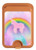 S3070 Rainbow Unicorn Pastel Sky Magnetic Card Holder Wallet Stand with MagSafe for iPhone 16 15 14 13 Pro Max