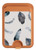 S3085 Feather Paint Pattern Magnetic Card Holder Wallet Stand with MagSafe for iPhone 16 15 14 13 Pro Max