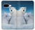 S0285 Polar Bear Family Arctic Hülle Schutzhülle Taschen für Google Pixel 9a