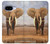 S0310 African Elephant Hülle Schutzhülle Taschen für Google Pixel 9a