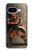 S0796 Japan Red Samurai Hülle Schutzhülle Taschen für Google Pixel 9a