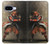 S0796 Japan Red Samurai Hülle Schutzhülle Taschen für Google Pixel 9a