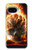 S0863 Hell Fire Skull Hülle Schutzhülle Taschen für Google Pixel 9a