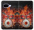 S1431 Skull Drum Fire Rock Hülle Schutzhülle Taschen für Google Pixel 9a