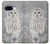 S1566 Snowy Owl White Owl Hülle Schutzhülle Taschen für Google Pixel 9a