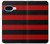S2638 Black and Red Striped Hülle Schutzhülle Taschen für Google Pixel 9a