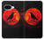 S3328 Crow Red Moon Hülle Schutzhülle Taschen für Google Pixel 9a