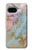 S3717 Rose Gold Blue Pastel Marble Graphic Printed Hülle Schutzhülle Taschen für Google Pixel 9a