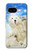 S3794 Arctic Polar Bear and Seal Paint Hülle Schutzhülle Taschen für Google Pixel 9a