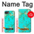 S2377 Turquoise Gemstone Texture Graphic Printed Hülle Schutzhülle Taschen für iPhone 16e