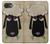 S2826 Cute Cartoon Unsleep Black Sheep Hülle Schutzhülle Taschen für iPhone 16e