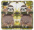 S3138 Cute Baby Sloth Paint Hülle Schutzhülle Taschen für iPhone 16e