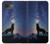 S3555 Wolf Howling Million Star Hülle Schutzhülle Taschen für iPhone 16e, 17e