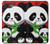 S3929 Cute Panda Eating Bamboo Hülle Schutzhülle Taschen für iPhone 16e, 17e