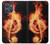 S0493 Music Note Burn Hülle Schutzhülle Taschen für Motorola Moto G Power (2025,2026)