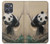 S2210 Panda Fluffy Art Painting Hülle Schutzhülle Taschen für Motorola Moto G Power (2025)