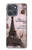 S2211 Paris Postcard Eiffel Tower Hülle Schutzhülle Taschen für Motorola Moto G Power (2025)