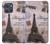 S2211 Paris Postcard Eiffel Tower Hülle Schutzhülle Taschen für Motorola Moto G Power (2025,2026)