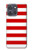 S2364 Red and White Striped Hülle Schutzhülle Taschen für Motorola Moto G Power (2025,2026)