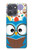 S2521 Cute Nerd Owl Cartoon Hülle Schutzhülle Taschen für Motorola Moto G Power (2025)