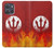 S2803 Fire Red Devil Spear Symbol Hülle Schutzhülle Taschen für Motorola Moto G Power (2025,2026)