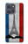 S2859 Vintage France Flag Eiffel Tower Hülle Schutzhülle Taschen für Motorola Moto G Power (2025)