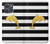 S2882 Black and White Striped Gold Dolphin Hülle Schutzhülle Taschen für Motorola Moto G Power (2025)