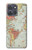 S3418 Vintage World Map Hülle Schutzhülle Taschen für Motorola Moto G Power (2025,2026)