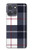 S3452 Plaid Fabric Pattern Hülle Schutzhülle Taschen für Motorola Moto G Power (2025,2026)