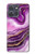S3896 Purple Marble Gold Streaks Hülle Schutzhülle Taschen für Motorola Moto G Power (2025)