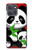 S3929 Cute Panda Eating Bamboo Hülle Schutzhülle Taschen für Motorola Moto G Power (2025,2026)