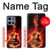 S0415 Fire Guitar Burn Hülle Schutzhülle Taschen für Motorola Moto G 5G (2025)